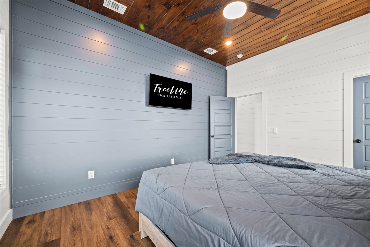 With a calm color palette and an uncluttered layout, this bedroom feels peaceful, restful, and easy to settle into.