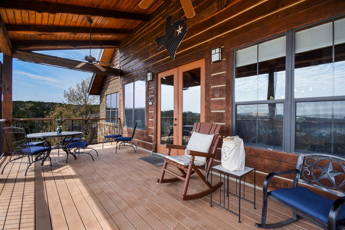 Beautiful Covered Patio Setting
