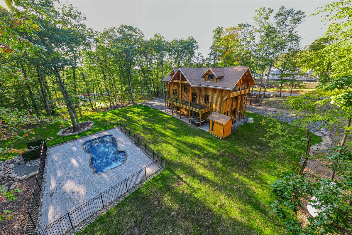 True Mountain Log House w Pool