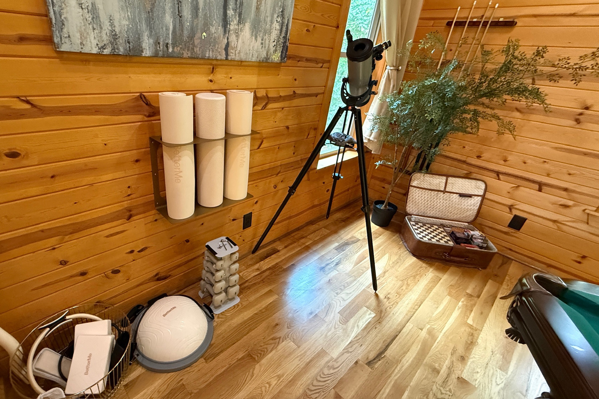 Work out items, games and telescope recently added.