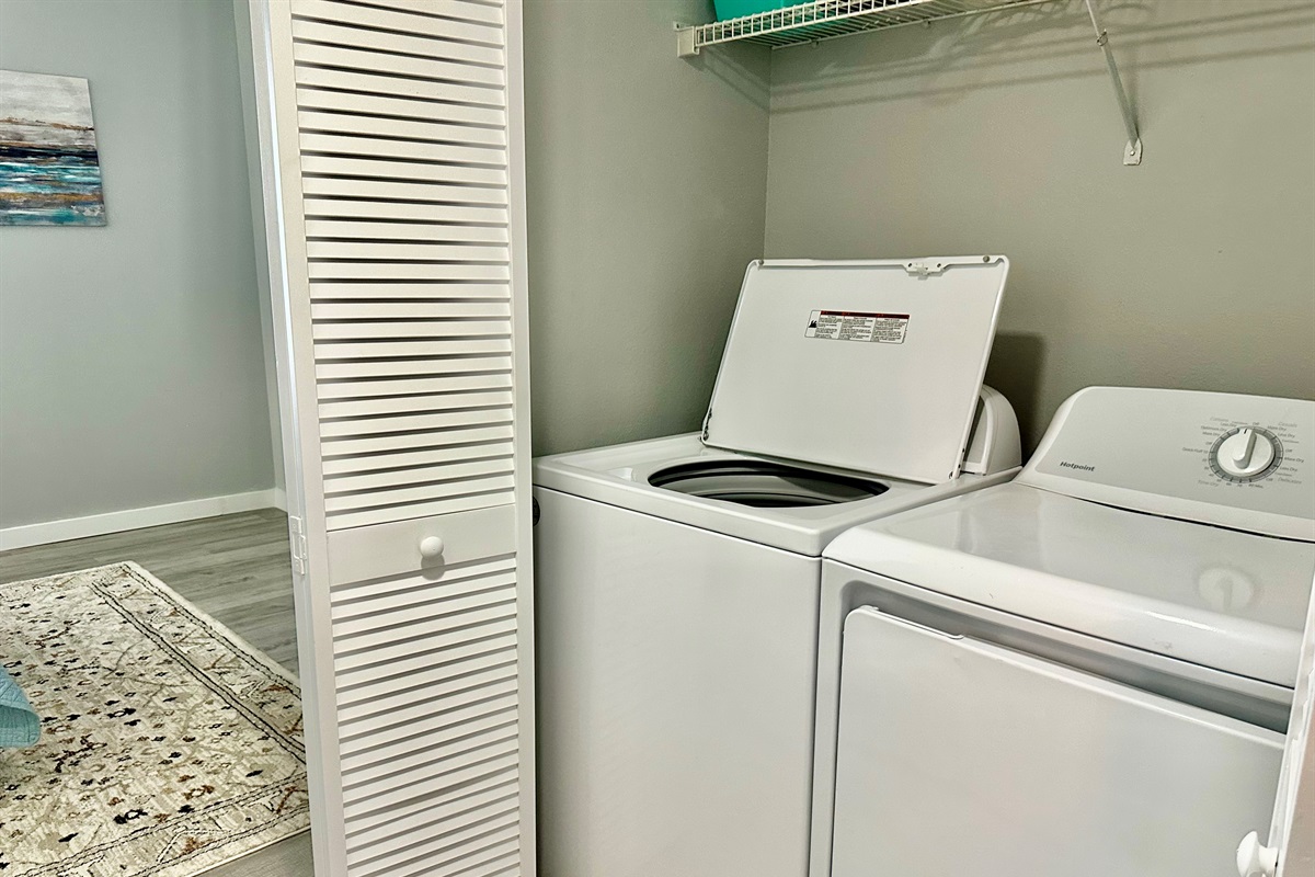 Full sized washer and dryer...