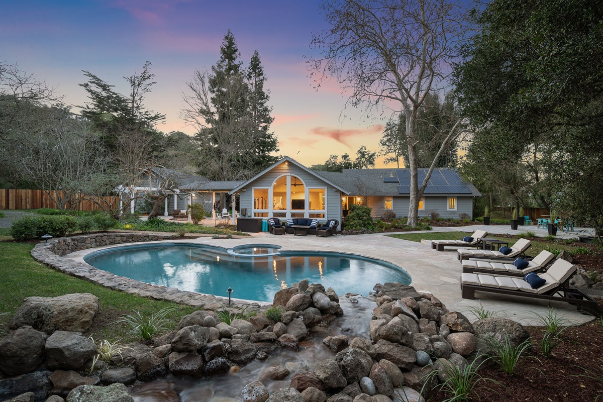 With over 1 acre of flat land, there is plenty of space to play and plenty of privacy. 