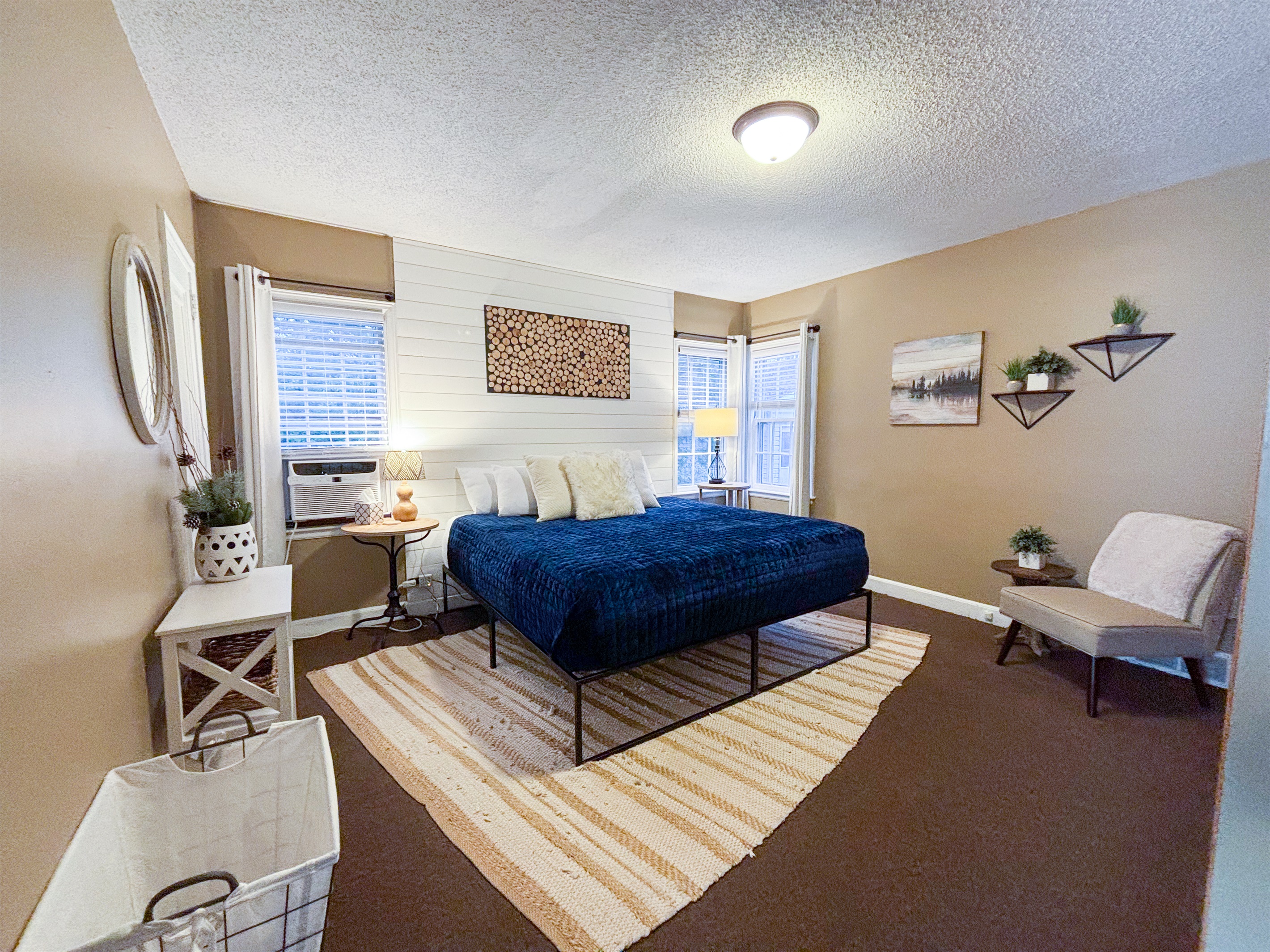 Tranquil and welcoming—enjoy ultimate comfort in our carefully curated bedroom.