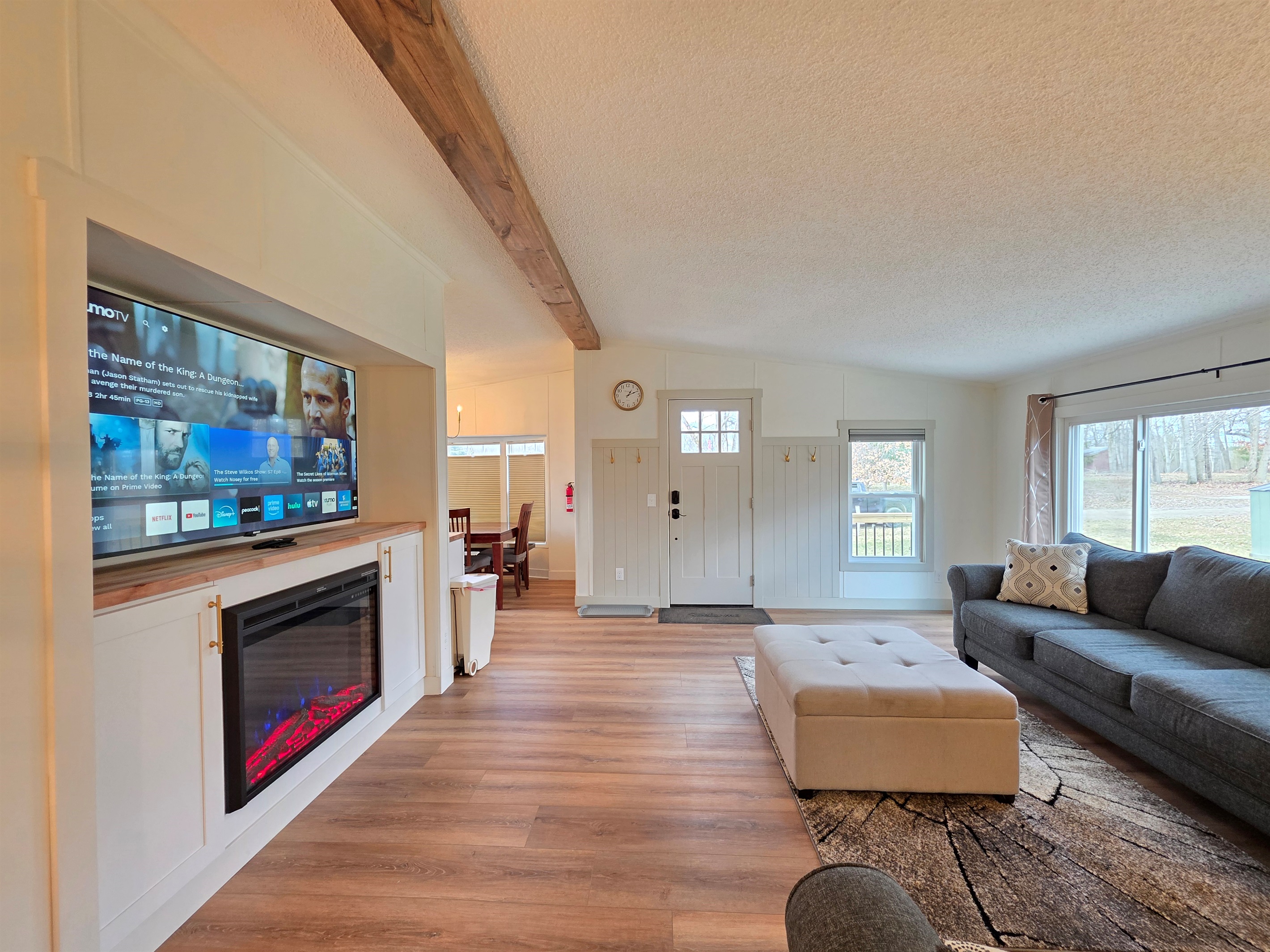 Living Room with big screen TV.