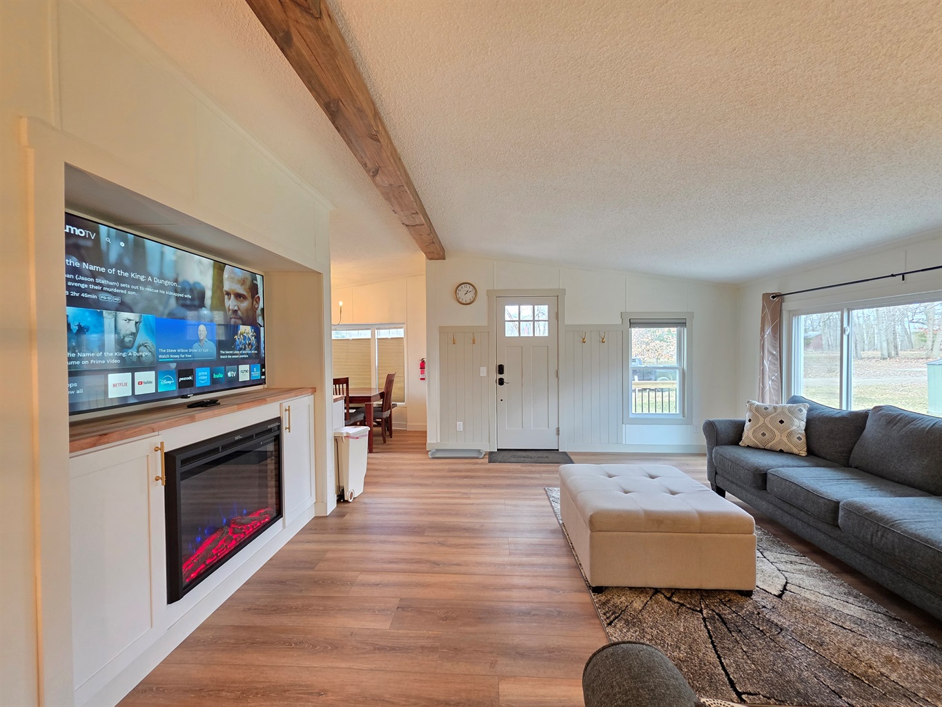 Living Room with big screen TV.
