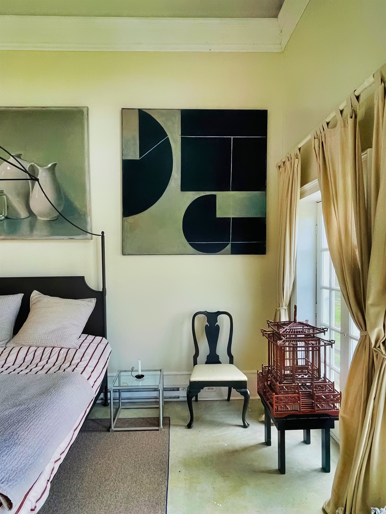 Hawk Field Pool House decor is classic European Luxury.