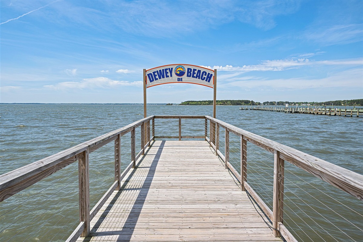 Pier overlooking bay