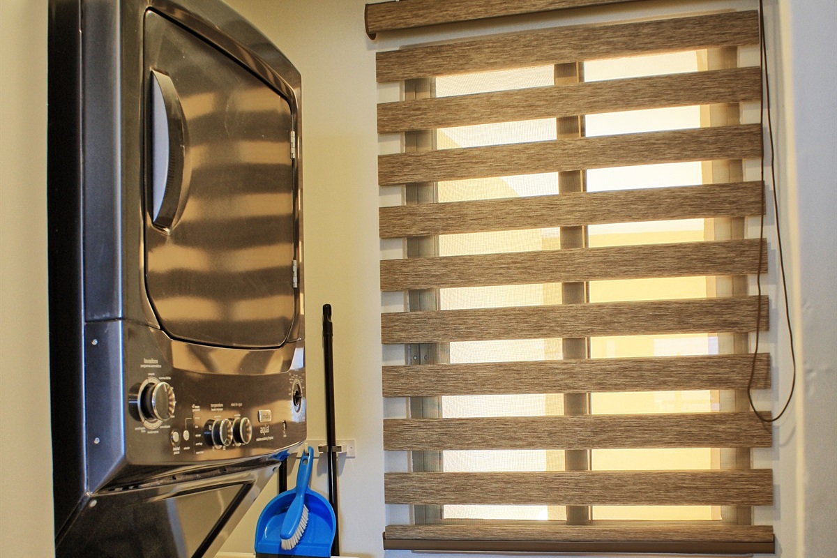 washer and dryer in the condo