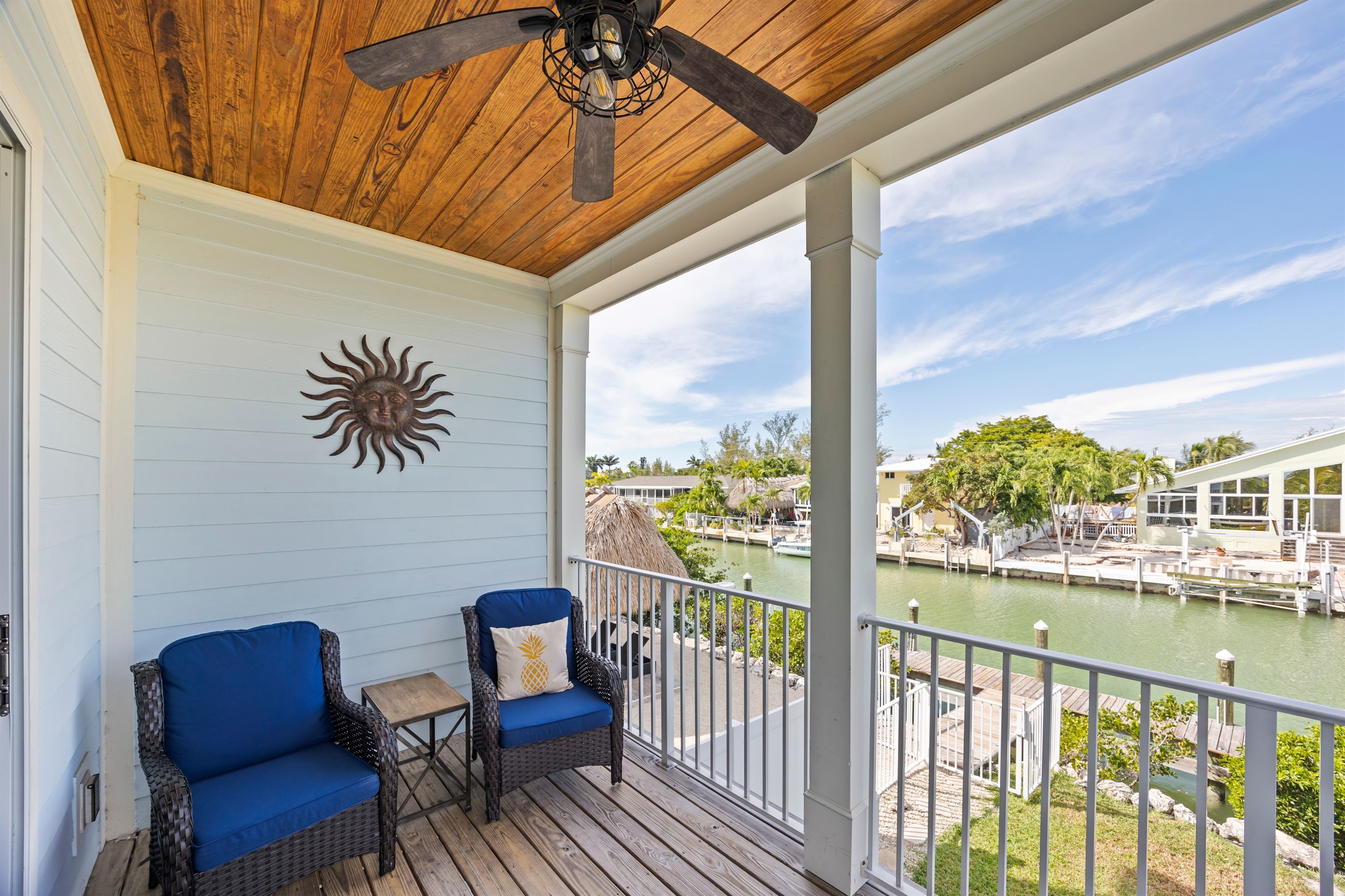 Balcony overlooking canal