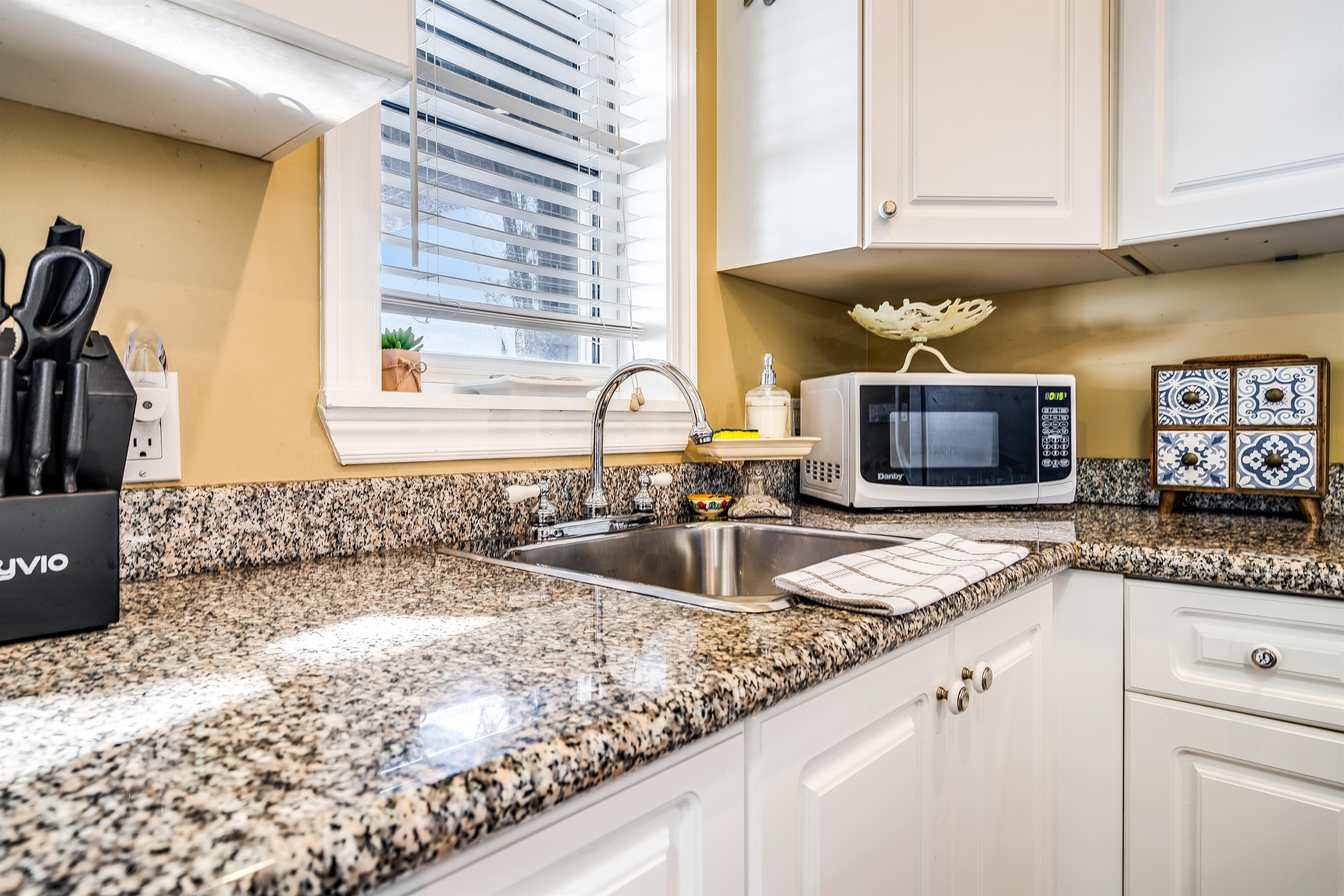 Kitchen with white accents