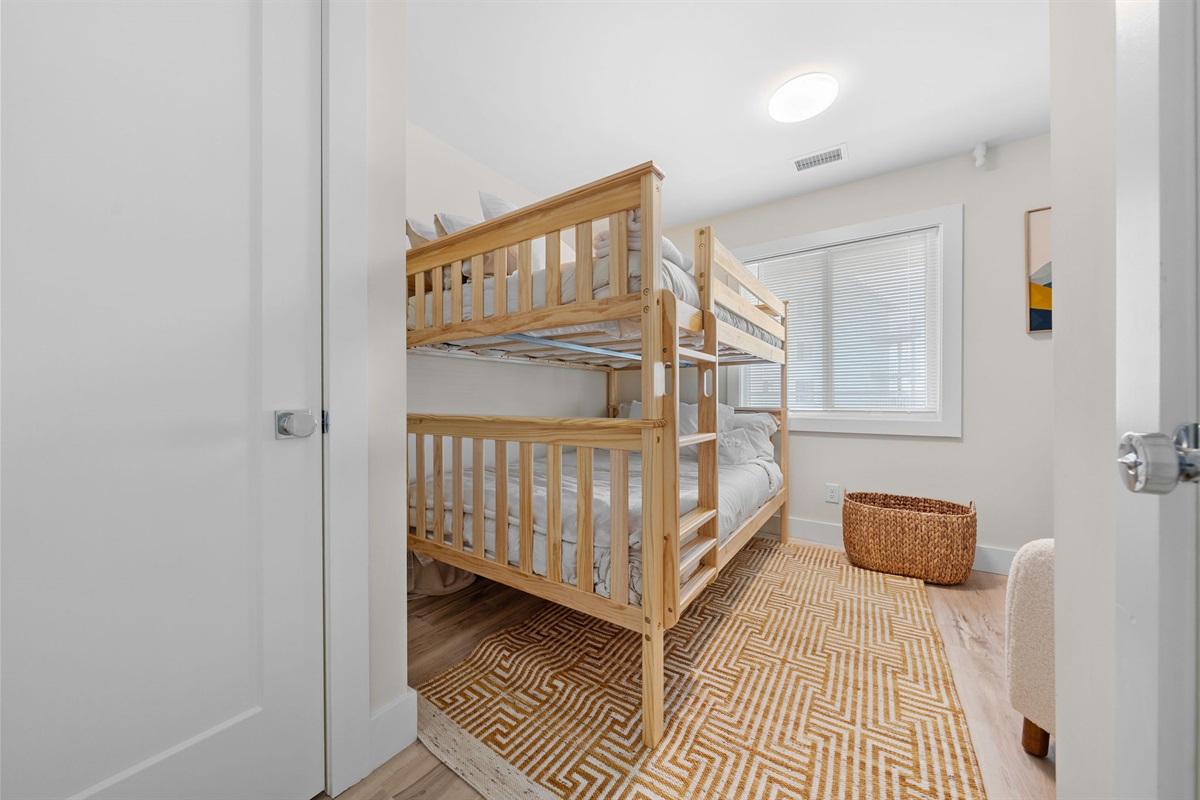Bed linens provided - Bedroom 2; Full over Full bunkbed