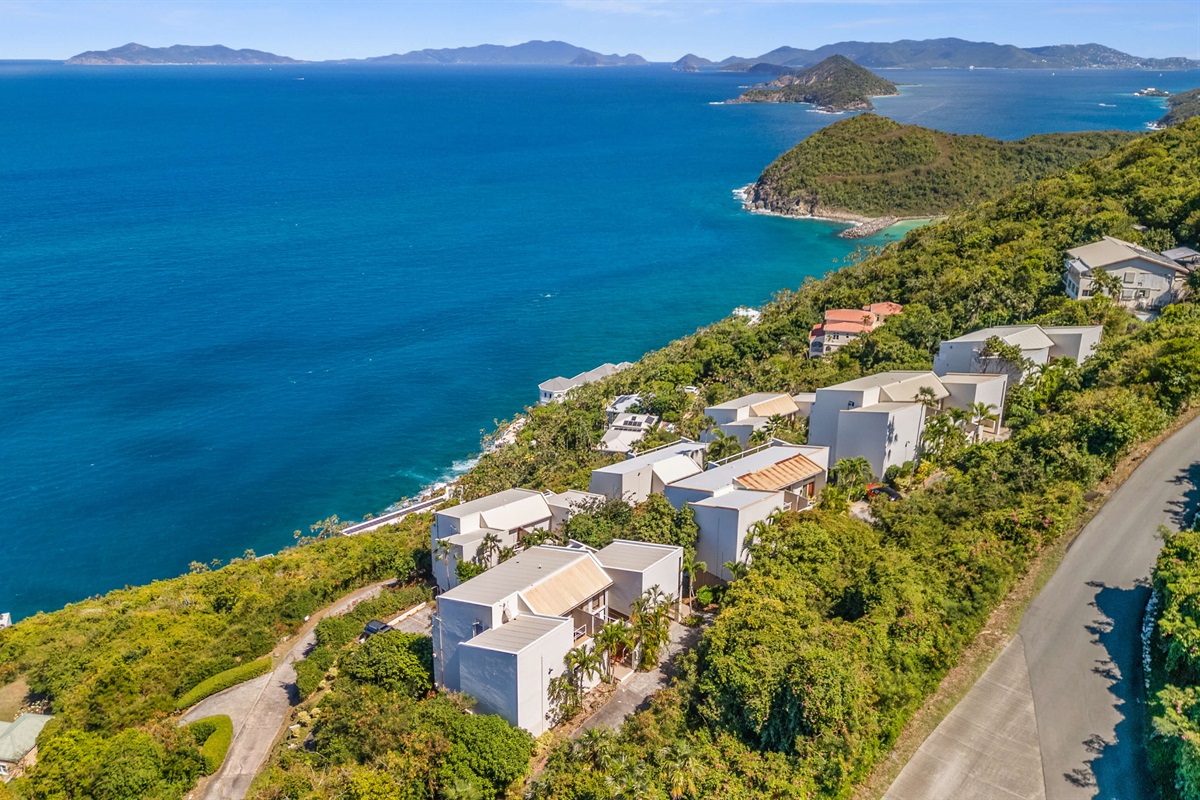 Panoramic vistas of St. Thomas and beyond; soak it all in.