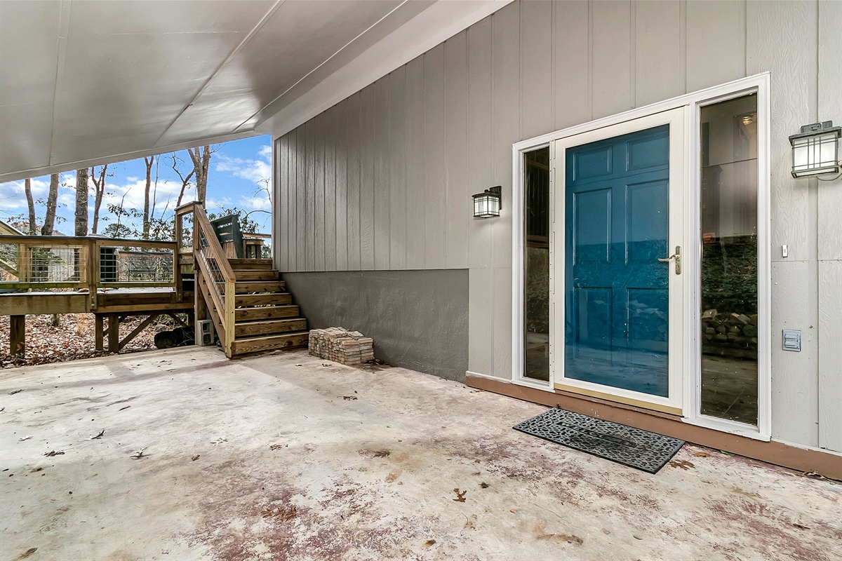 Cover parking area and front door