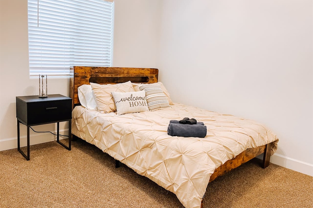 Bedroom #1 with queen size bed 