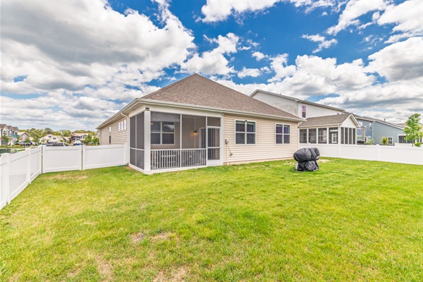 Welcome to our private fenced-in backyard, a perfect outdoor retreat! The highlight is a grill for delightful gatherings and BBQ adventures. It's a secure and inviting space, ideal for enjoying the great outdoors and creating lasting memories.