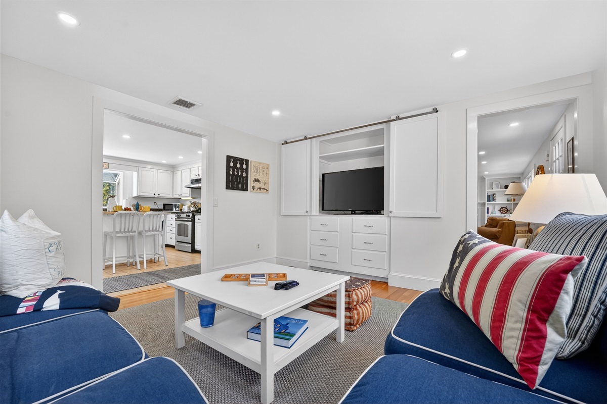 Enjoy downtime in another snug space with TV!