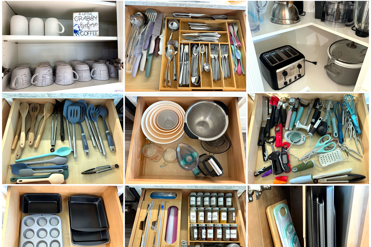 Fully stocked kitchen