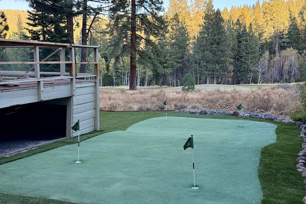 Putting green overlooking the Northstar Golf Course