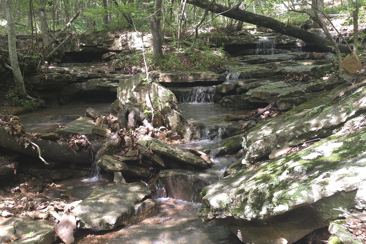 Waterfalls Next To The Cabin