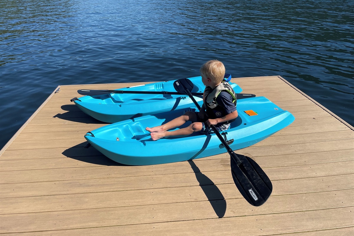 Two kids kayaks (up to 130lbs)