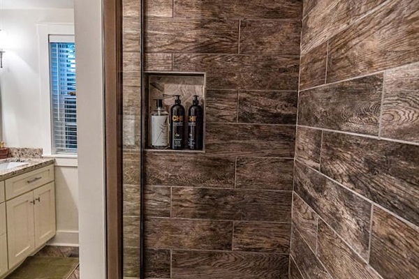 Shampoo, Conditioner, and Body Wash.