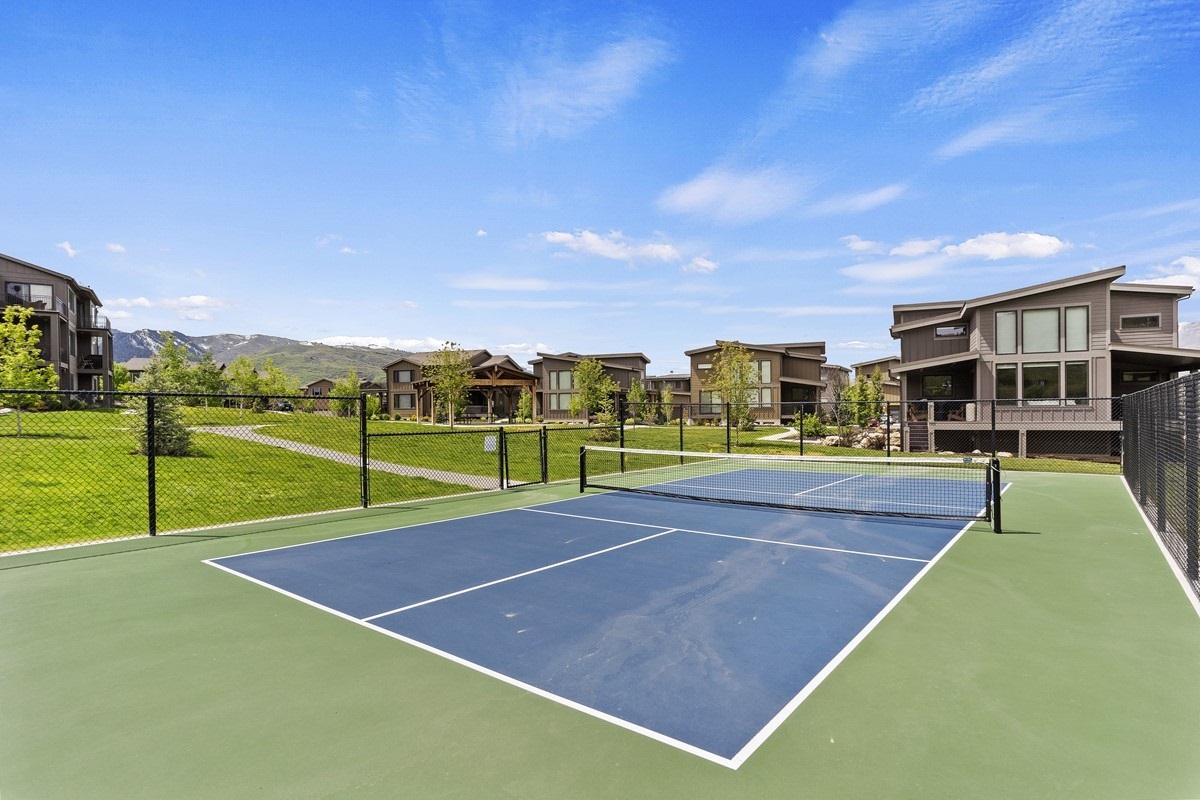 Challenge friends and family on the community pickleball and tennis courts, adding a fun and active element to your stay.