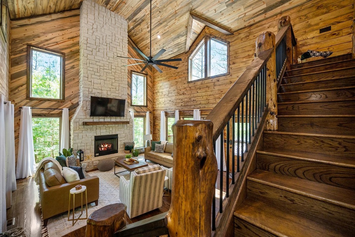A perfect blend of rustic charm and modern convenience for family gatherings.