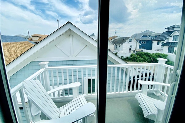 2nd floor balcony off the master bedroom