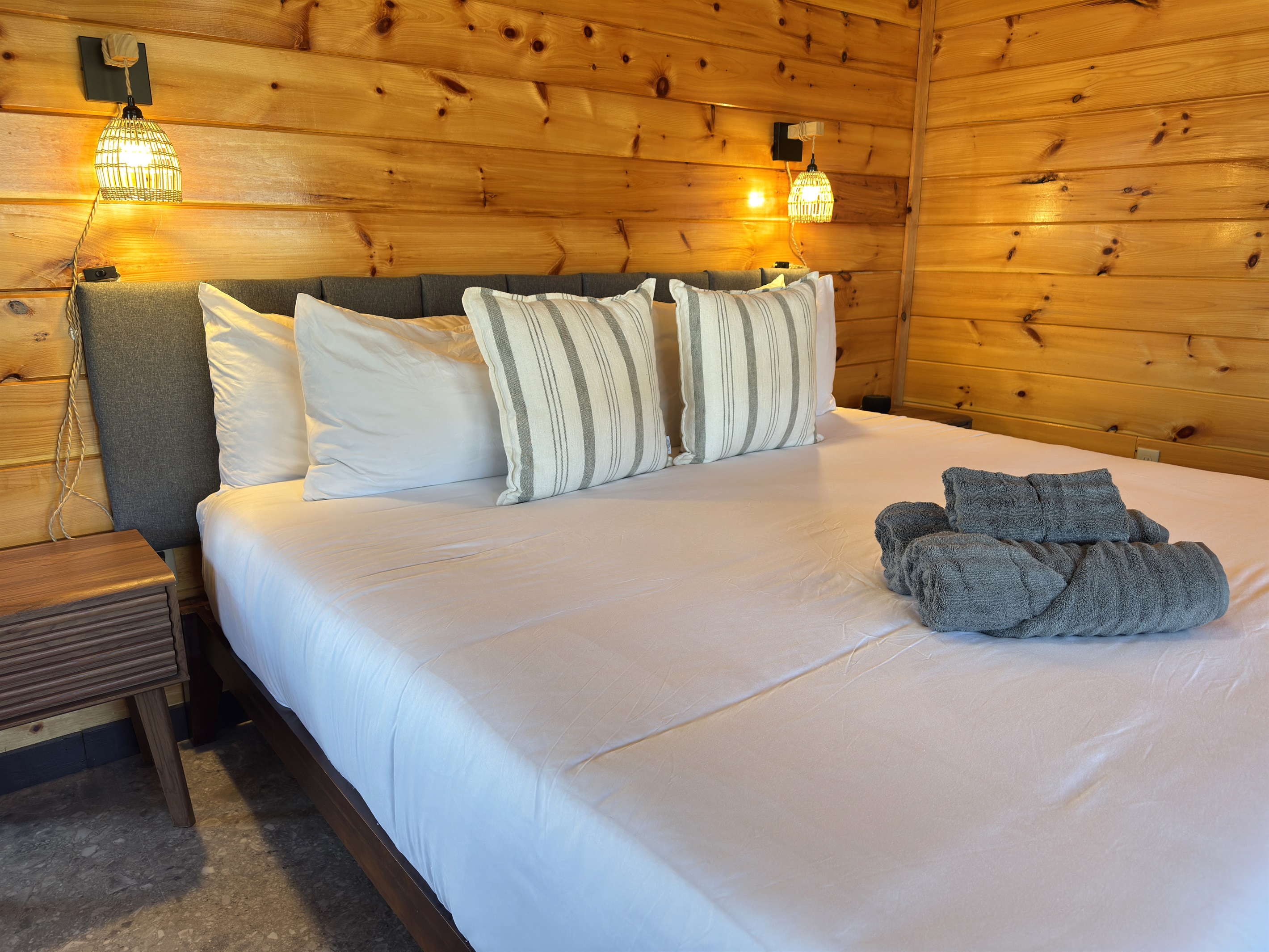 First floor king bedroom with ensuite bathroom