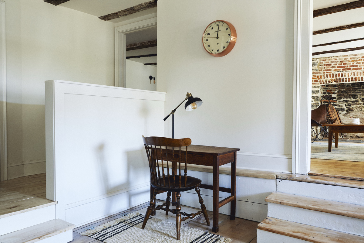 The desk in the office nook