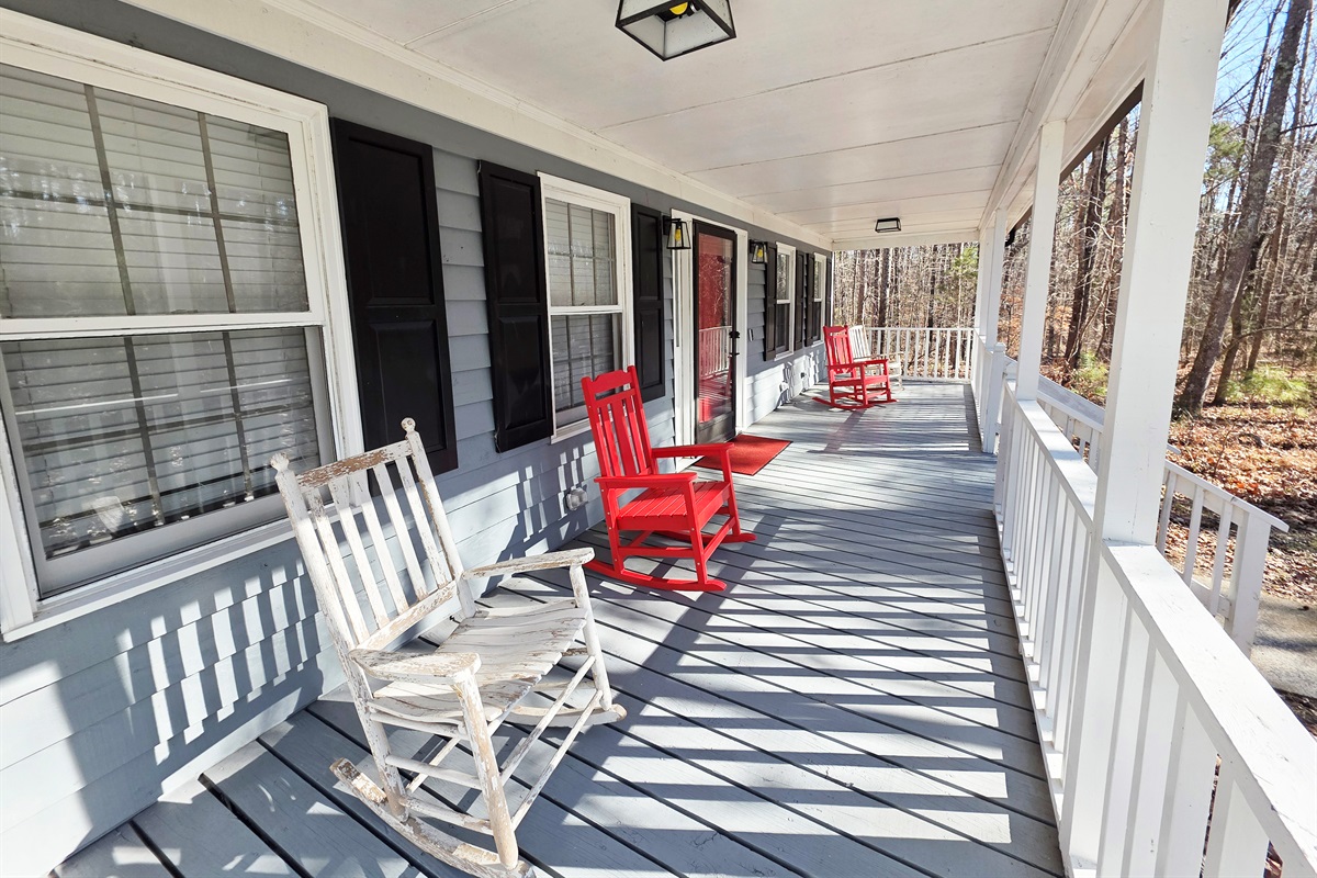 Front Porch - with 4 Rocking Chairs