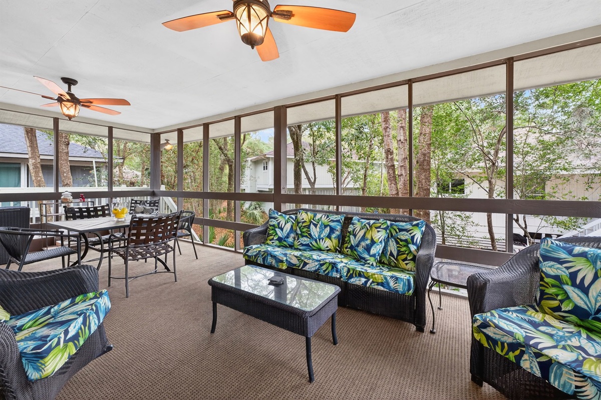 Screened in Porch | Seaside Cottage | IOP Escapes | 31 Twin Oaks, Isle of Palms, SC