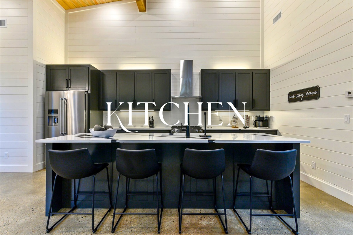 With bar seating for six and a sleek design, this kitchen island is ready for pancake breakfasts or post-adventure snacks.