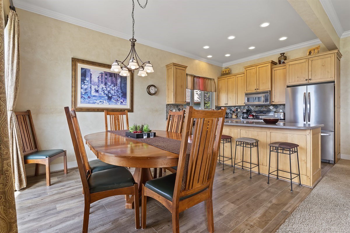 Warm and welcoming dining area for shared meals and memories