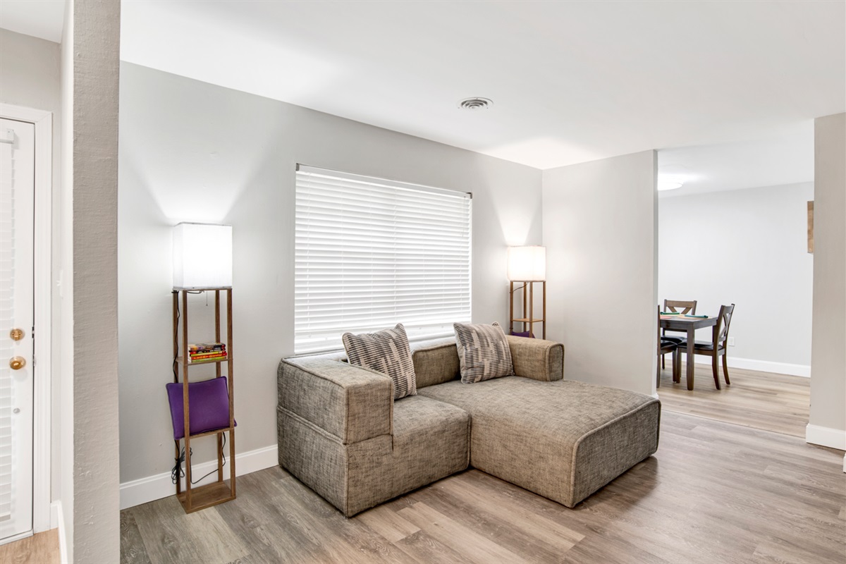 Cozy couch for reading