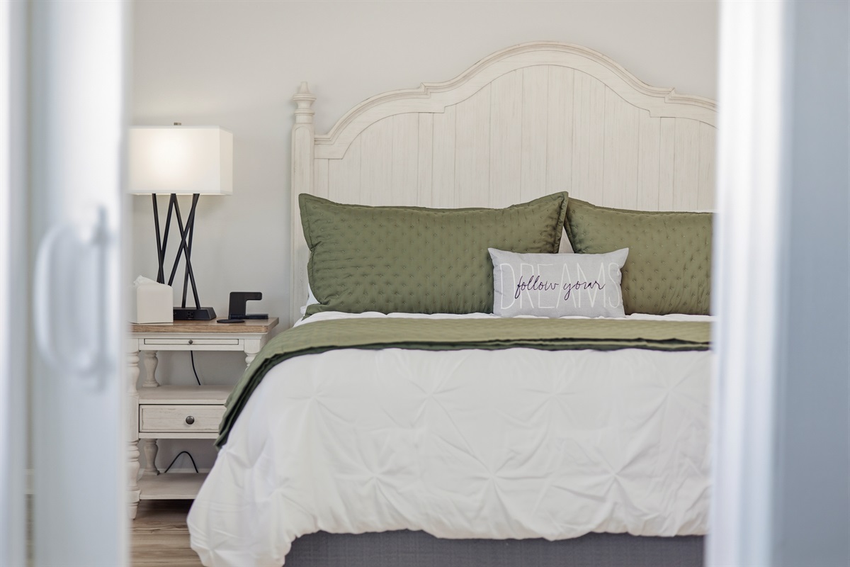 Luxurious king size bed