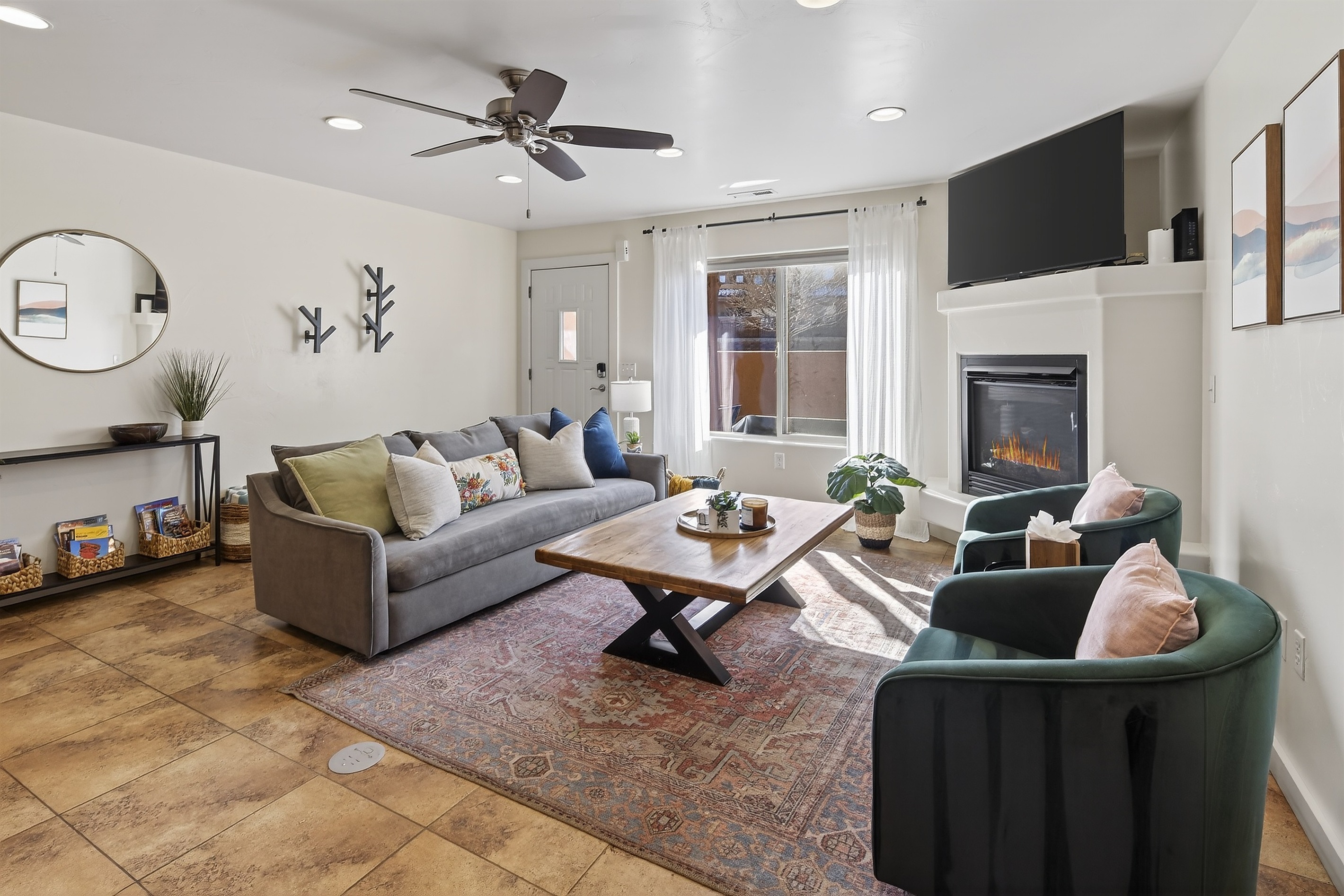 Living Room & Front Door