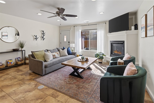 Living Room & Front Door