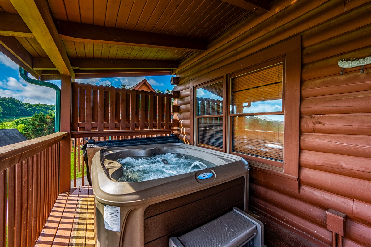 Soak under the stars — your perfect end to the day.