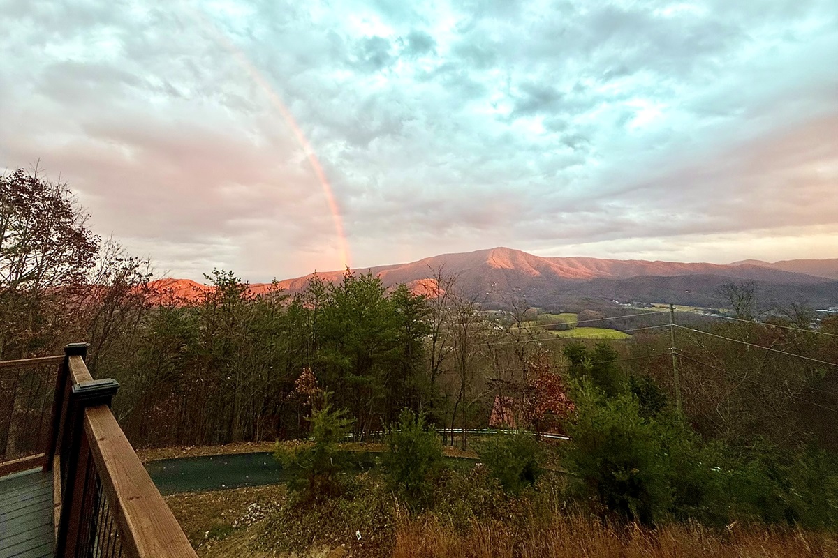 Sunset Rainbow overlooking Wears Valley