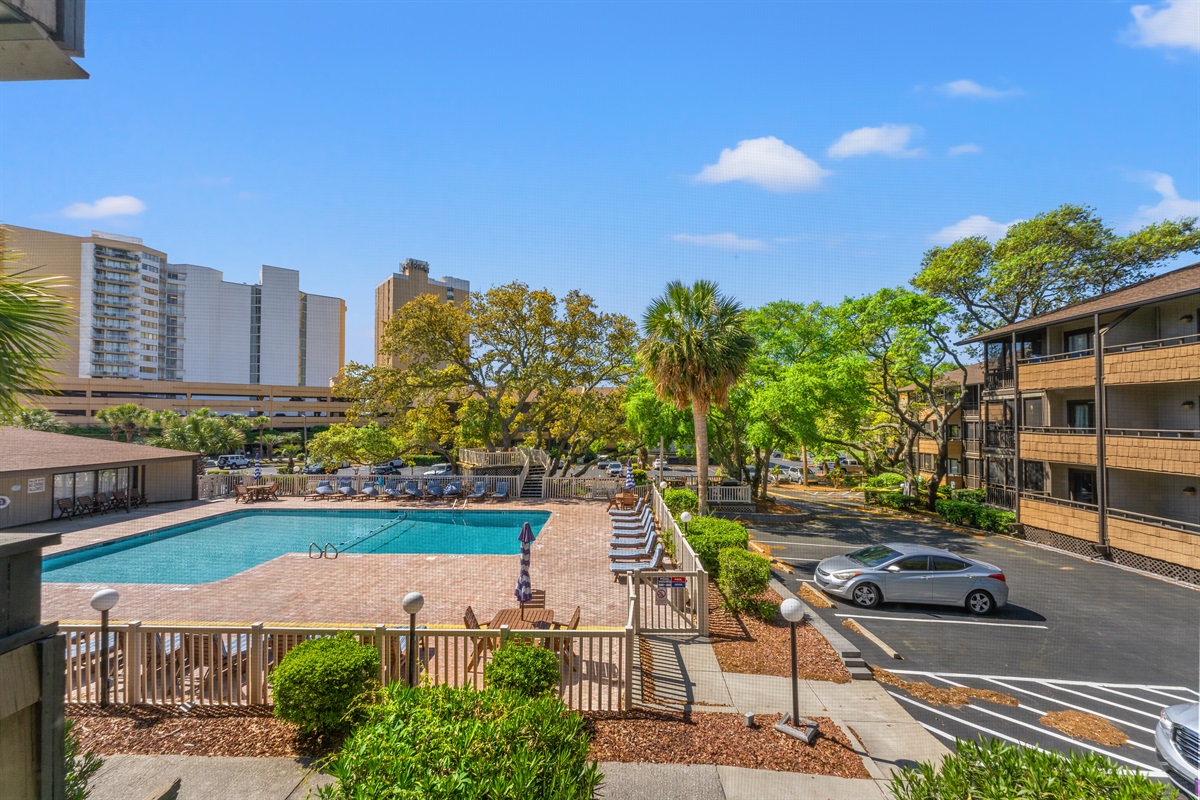 Onsite pool, just waiting for you.