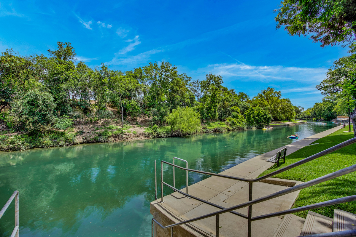 Step right into the Comal River