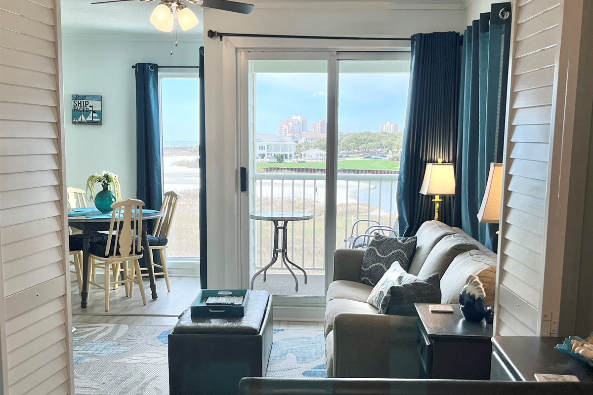 Living room and Balcony View