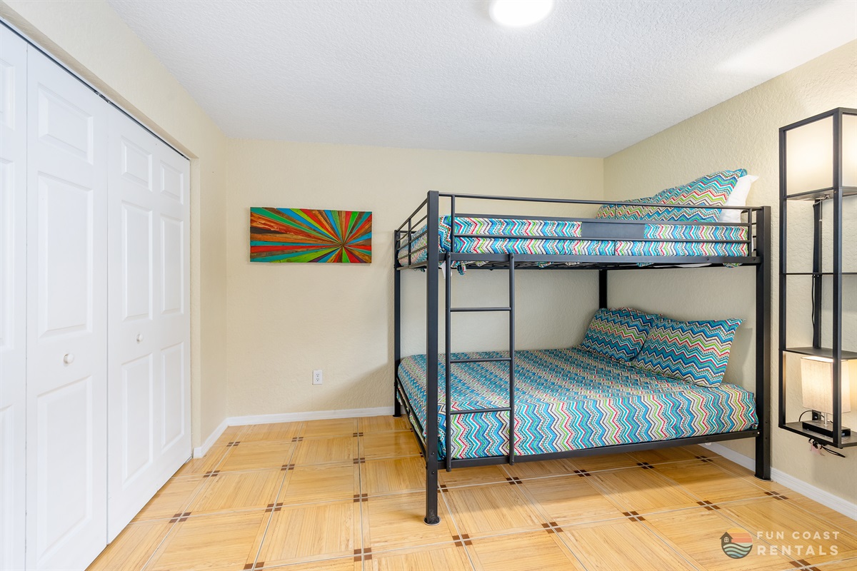 Bedroom with Two Queen-Sized Bunk Beds
