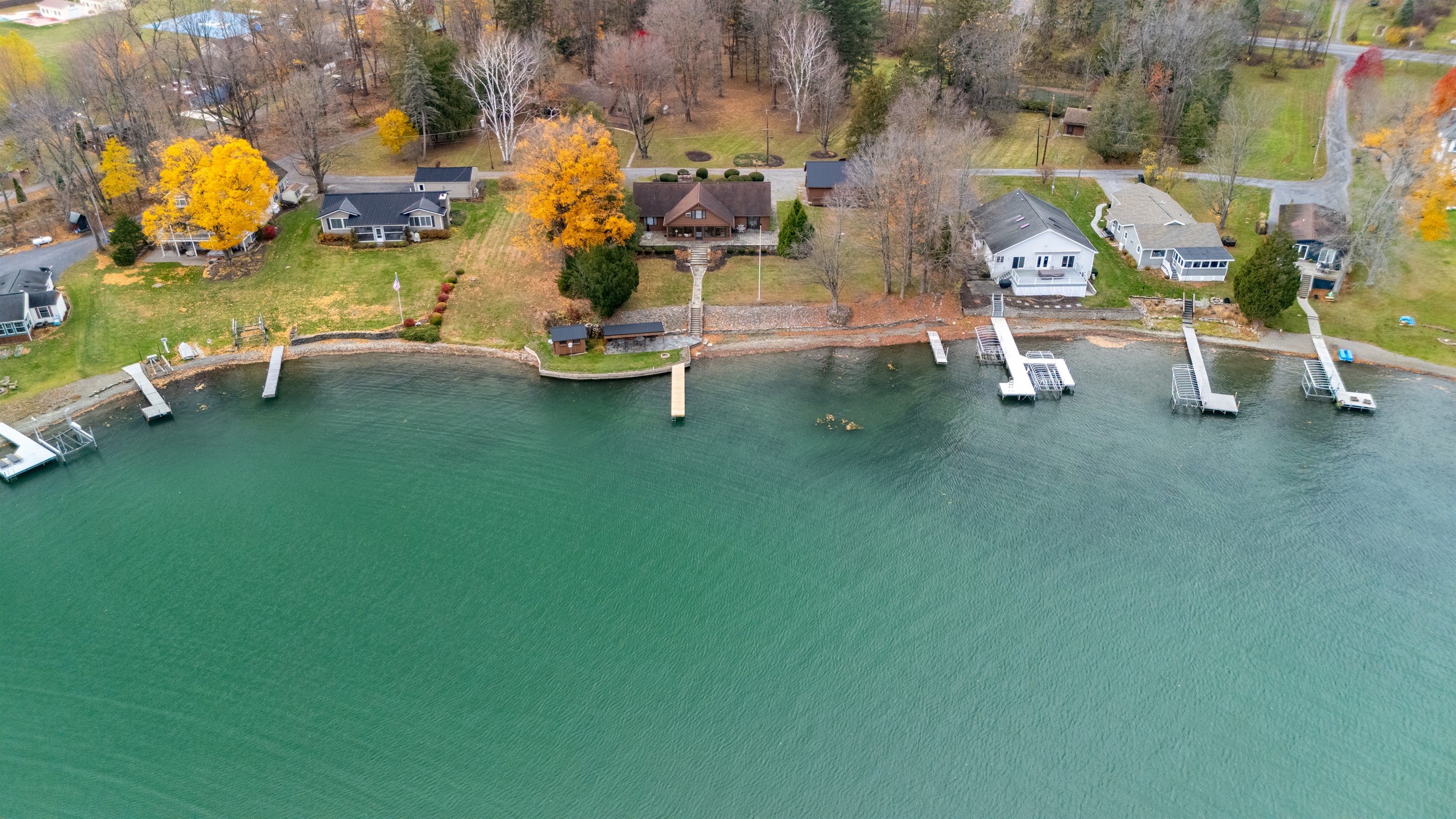 Aerial view of main house