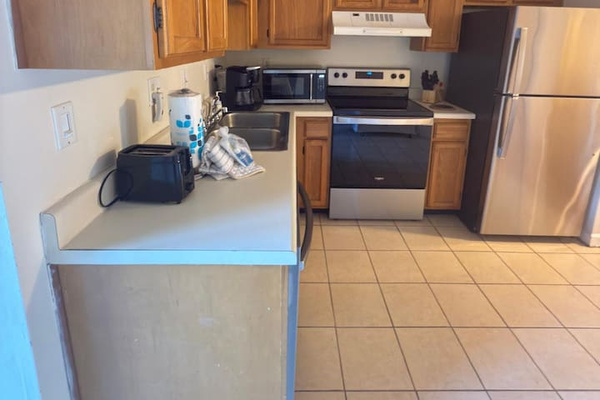 Kitchen with coffee maker
