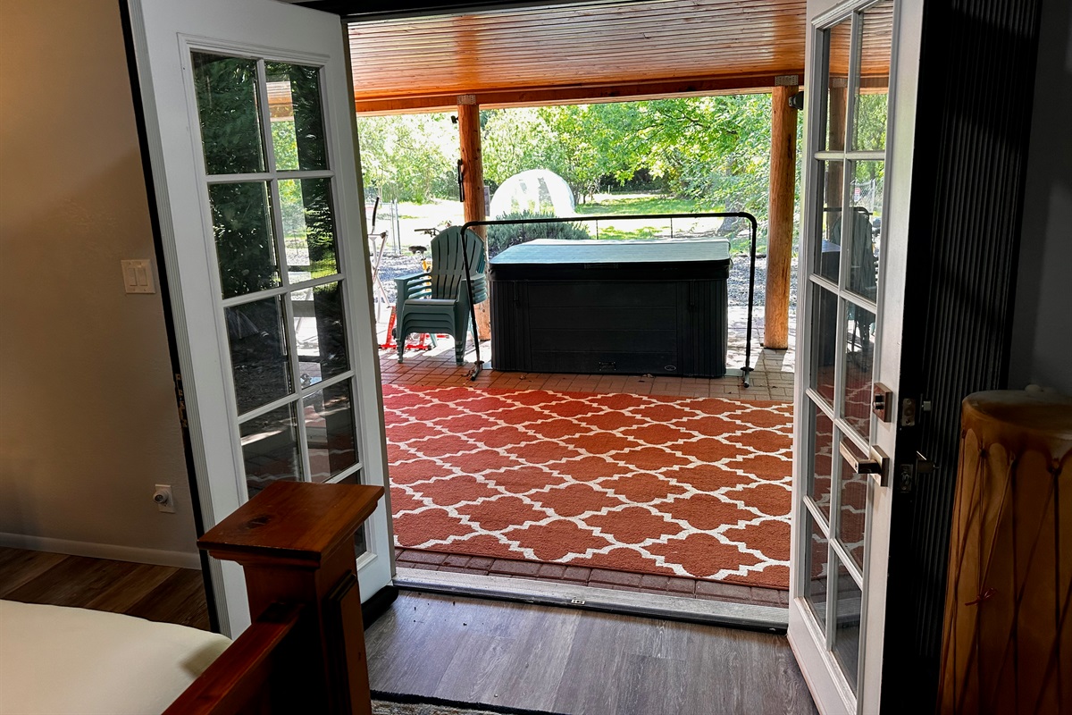 Master Walk out to Patio
