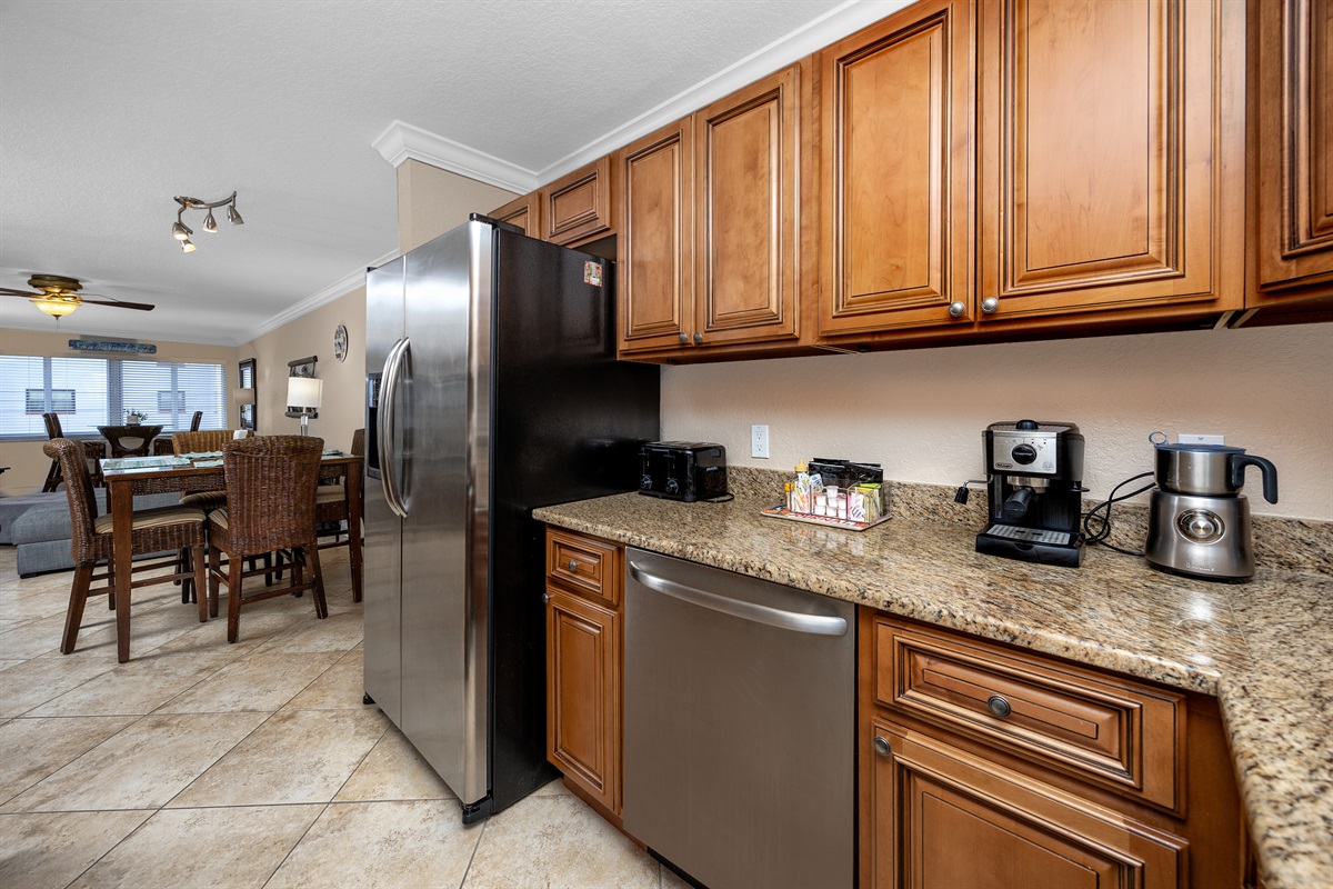 fully stocked kitchen