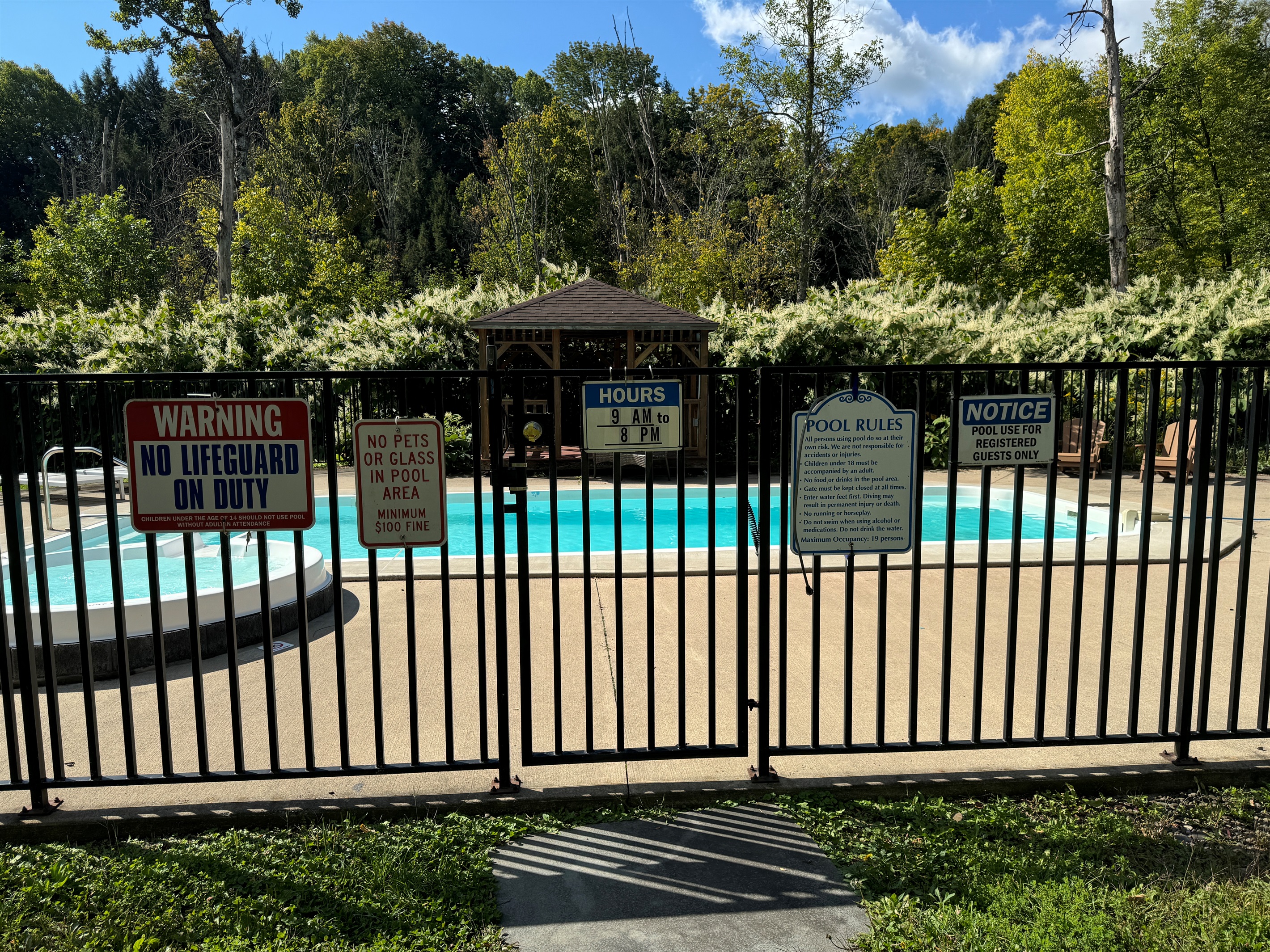 Heated Salt water pool shared with Hope Mill House