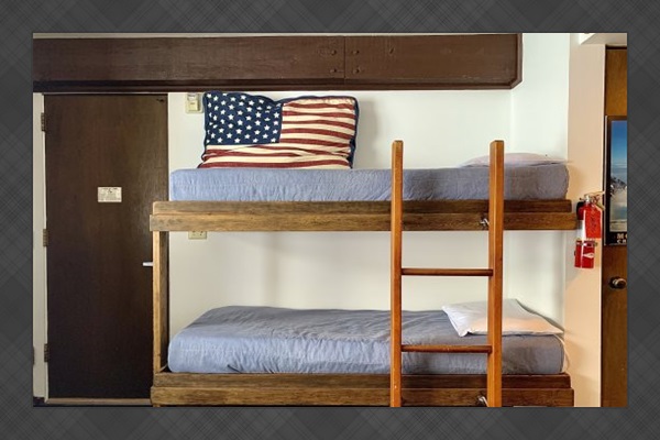 Twin bunkbeds.